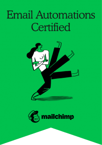 Mailchimp Academy Email Automations Certification Badge - Sketches & Pixels